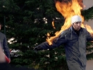 Jerome Gaspard - cascadeur - demonstration Torche humaine