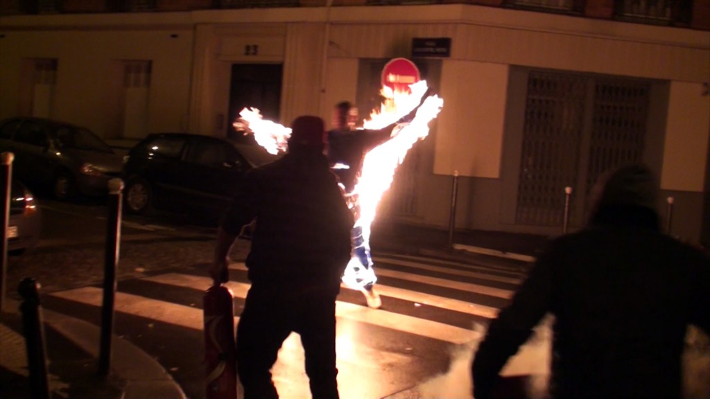 acrobatie en feu