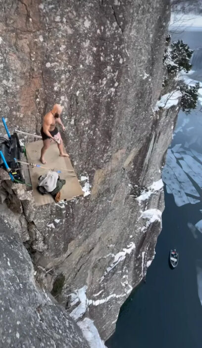 40,5 meter - 132ft - death jump world record by ken stornes